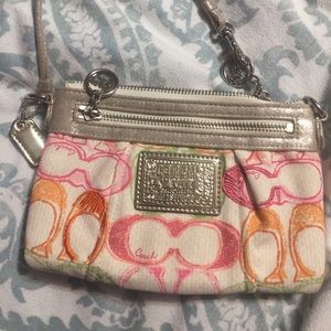 Colorful Coach wristlet